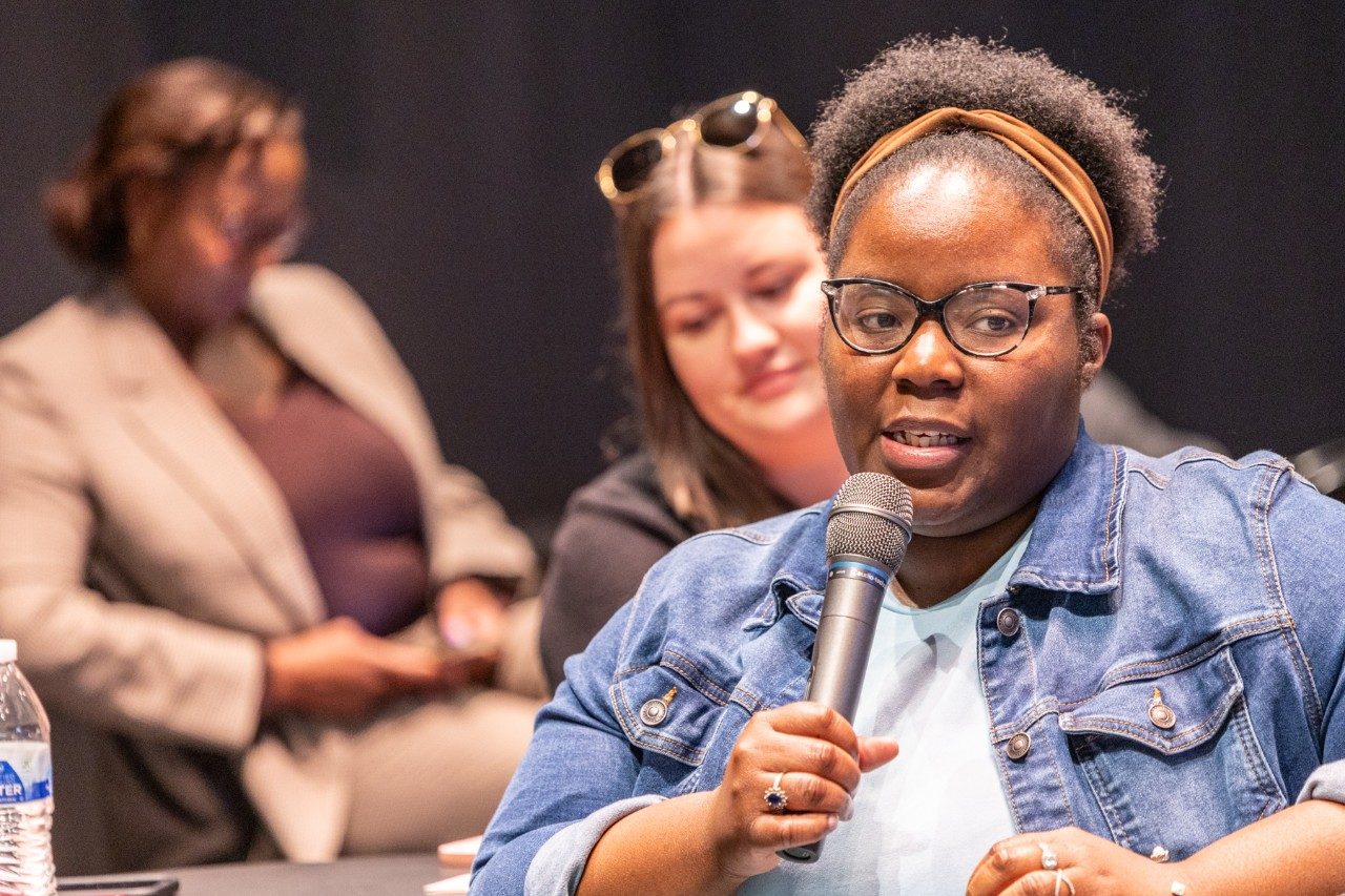 Attendees participate in discussion during the 2024 NDEAM event.